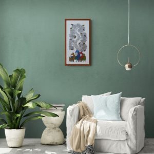 Group of Colourful Deer Canvas painting
