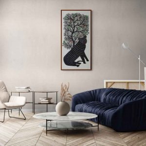 Black Panther Acrylic Painting