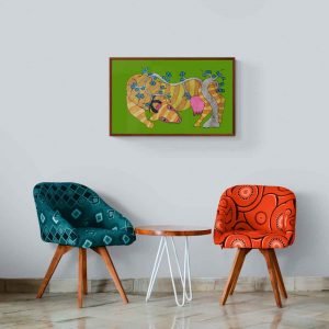 Cow under the tree acrylic painting