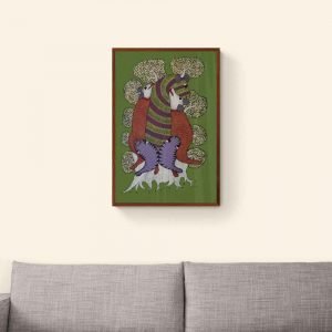 Group of wild animals acrylic painting