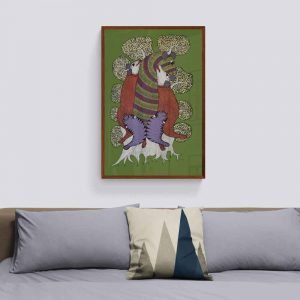 Group of wild animals canvas painting