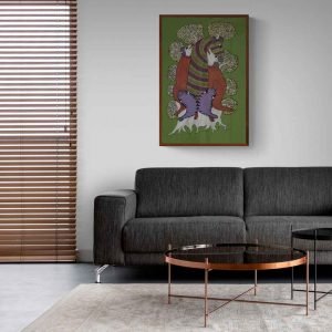 Group of wild animals gond painting