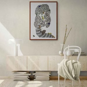 Joyful Elephant canvas painting