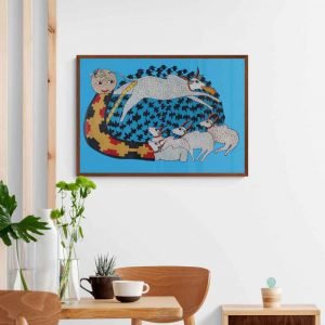 Mythoglogical story tribal painting