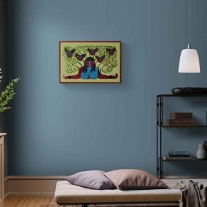 Tribal goddess canvas painting