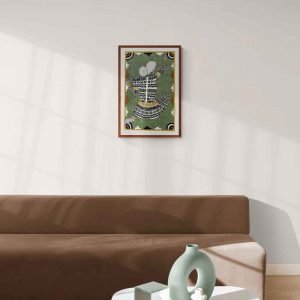 Tribal tattoo woman acrylic painting