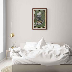 Tribal tattoo woman canvas painting