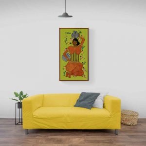 Tribal woman canvas painting