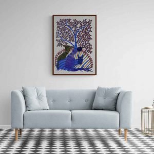 Wild animal and bird wall painting