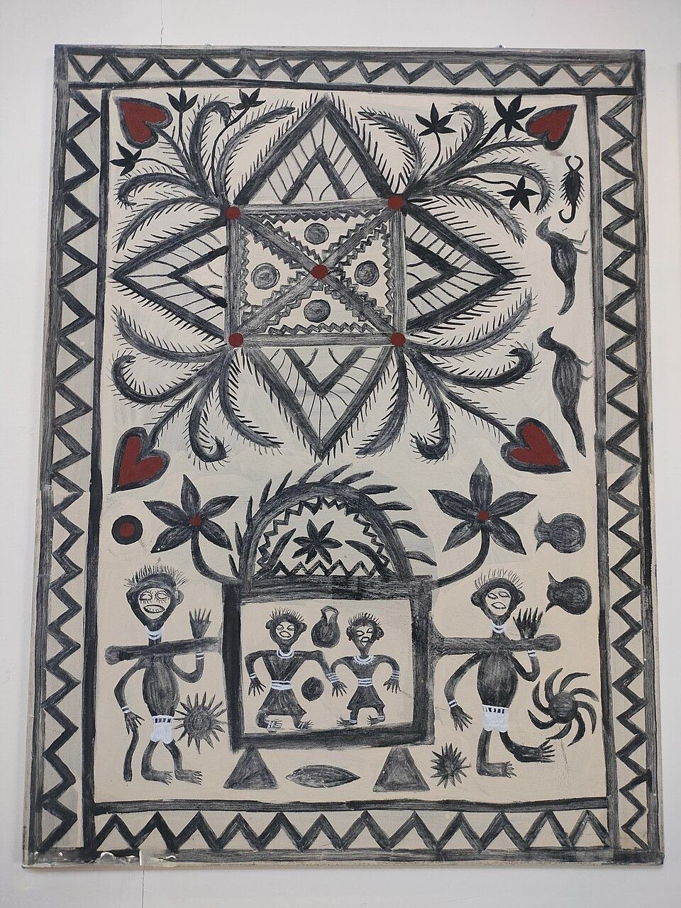 Sohrai Khovar wall painting from Jharkhand